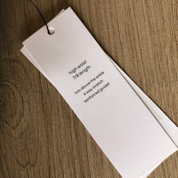 Calvin Klein Leggings Womens XS Black Pink Performance 7/8‎ Ankle Logo Spell Out - Picture 8 of 12